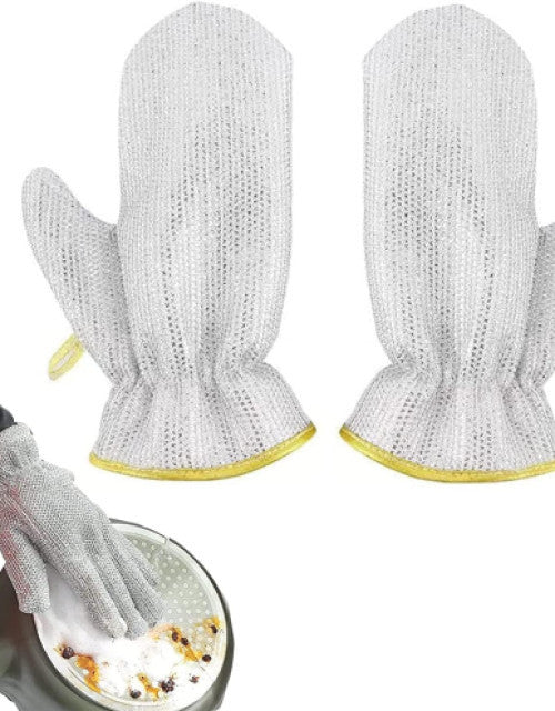 Wire Dishwashing Gloves| Kitchen Cleaning | Non-Scratch| Gloves | Pack of 2